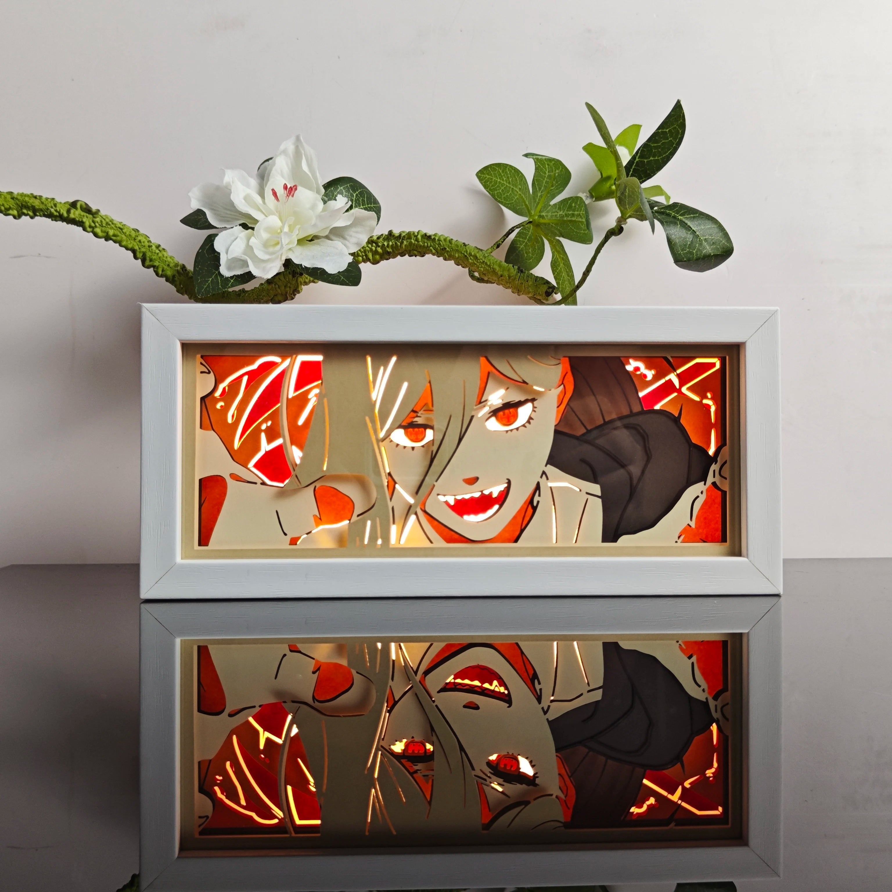 Anime Paper-Cut Light Box - 3D Layered LED Lamp | Tekryu