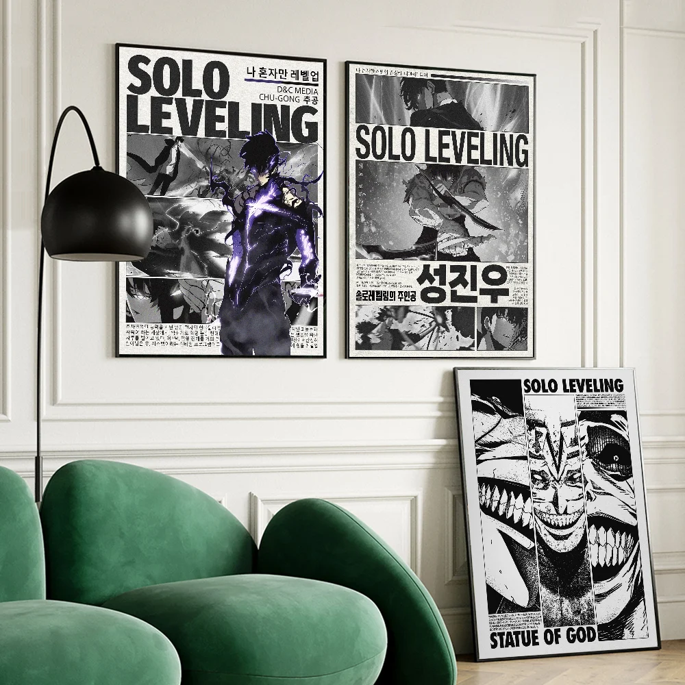 Solo Leveling Poster - Sung Jinwoo Wall Art Print | Tekryu