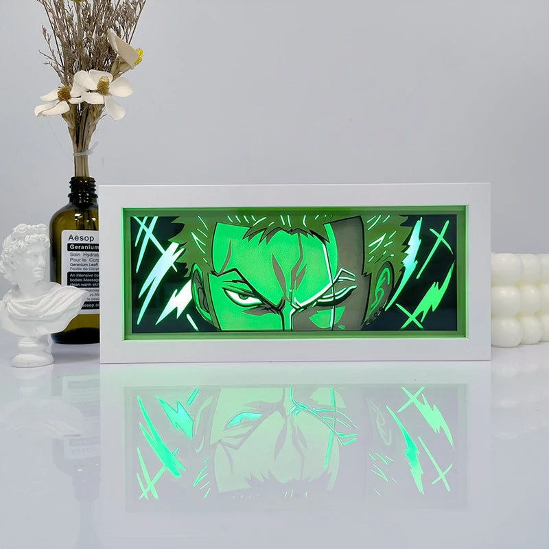 Zoro Shadow Lamp - One Piece LED Wall Light | Tekryu