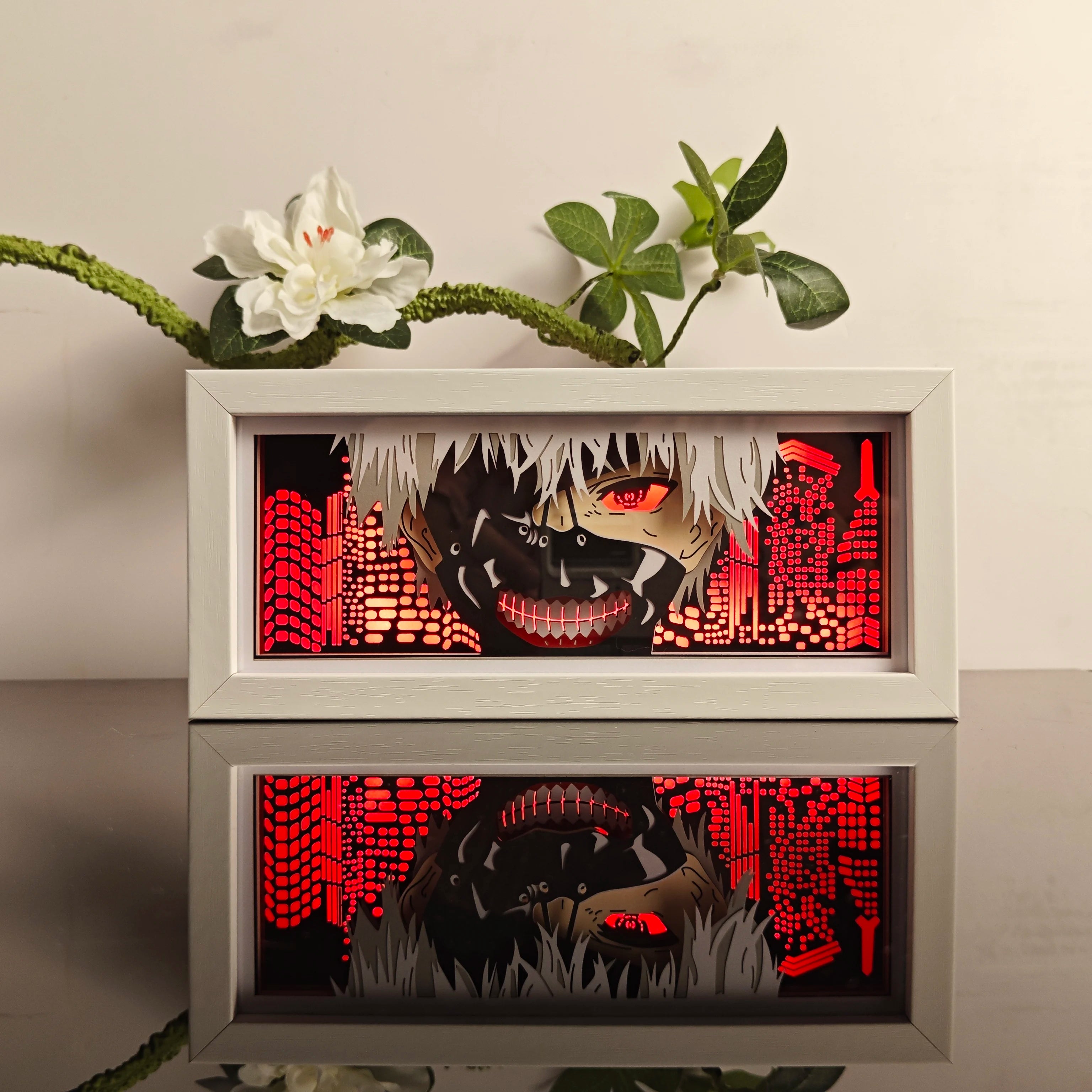 Anime Paper-Cut Light Box - 3D Layered LED Lamp | Tekryu