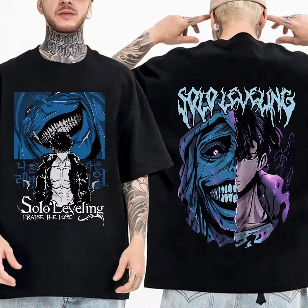 Solo Leveling Tee - Sung Jinwoo Anime Streetwear Shirt | Tekryu