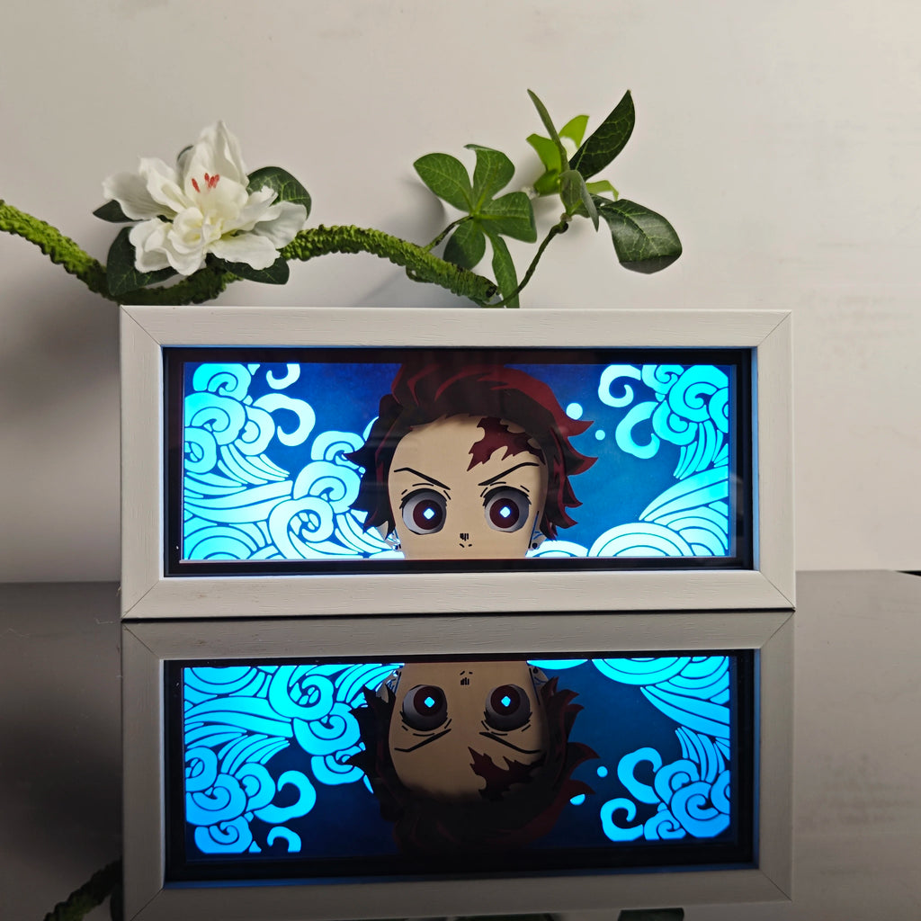 Anime Paper-Cut Light Box - 3D Layered LED Lamp | Tekryu