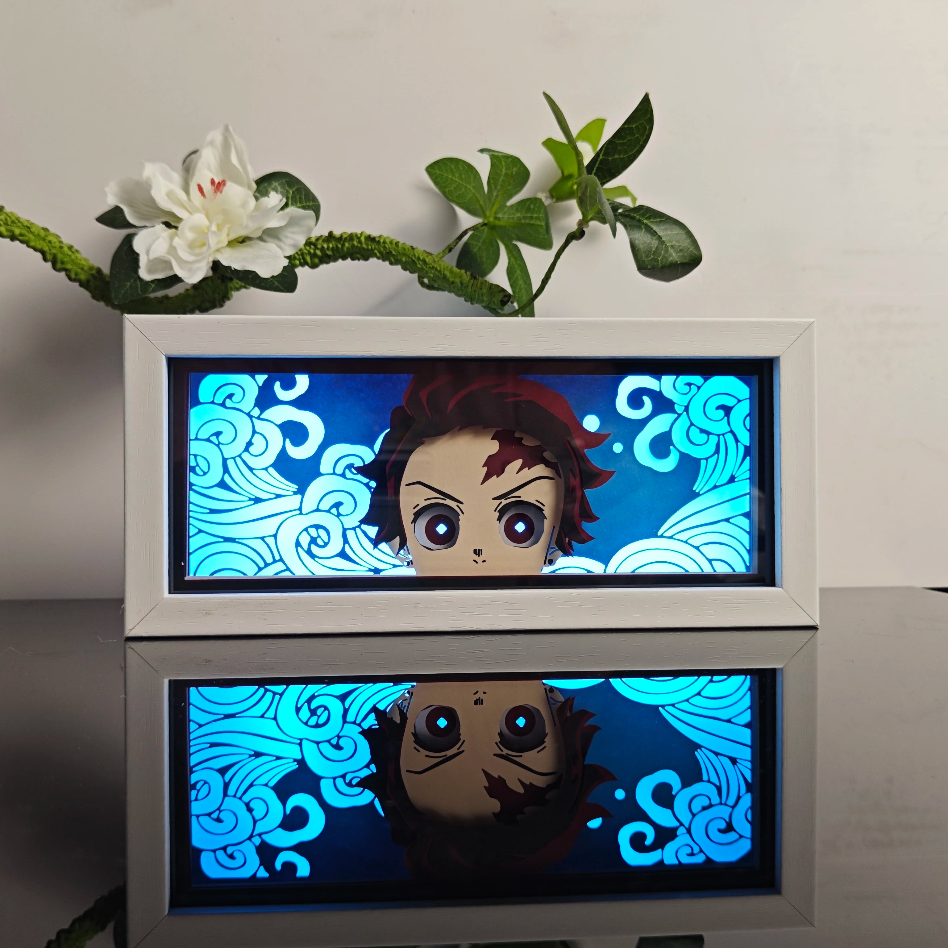 Anime Paper-Cut Light Box - 3D Layered LED Lamp | Tekryu