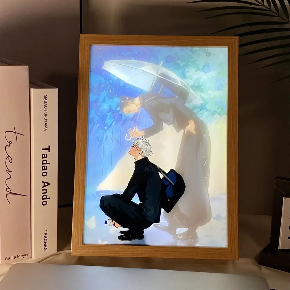 Gojo Satoru LED Frame Lamp - Jujutsu Kaisen Decor | Tekryu