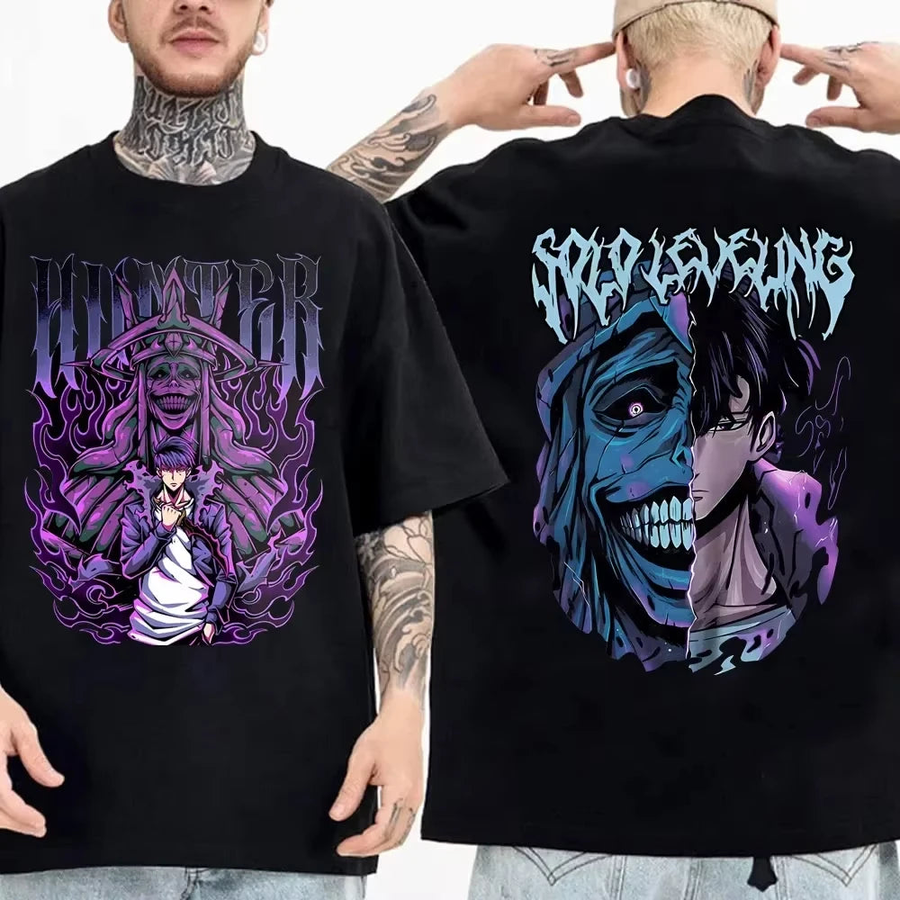 Solo Leveling Tee - Sung Jinwoo Anime Streetwear Shirt | Tekryu