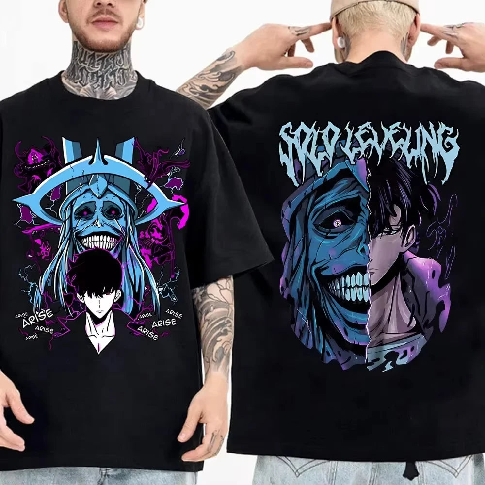 Solo Leveling Tee - Sung Jinwoo Anime Streetwear Shirt | Tekryu