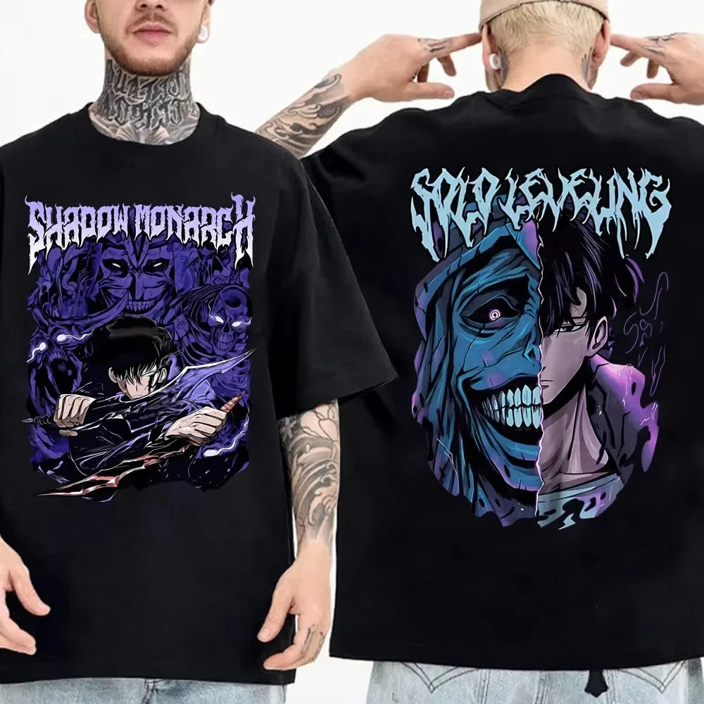 Solo Leveling Tee - Sung Jinwoo Anime Streetwear Shirt | Tekryu