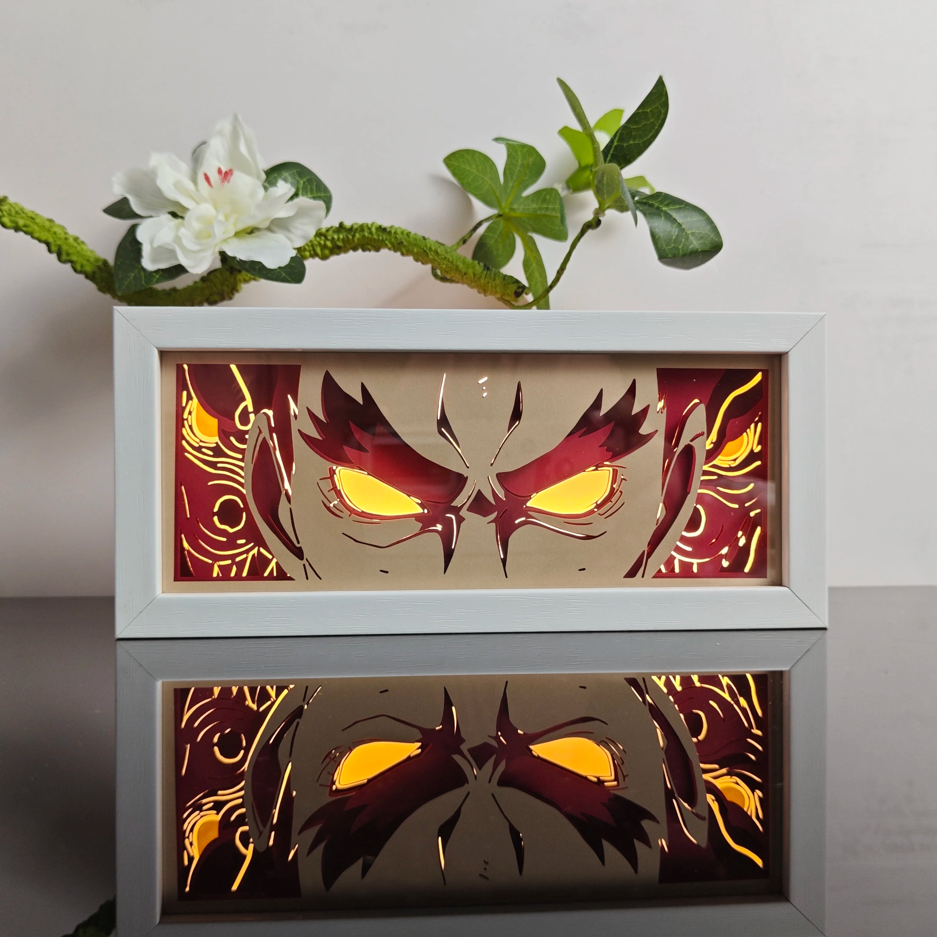 Anime Paper-Cut Light Box - 3D Layered LED Lamp | Tekryu