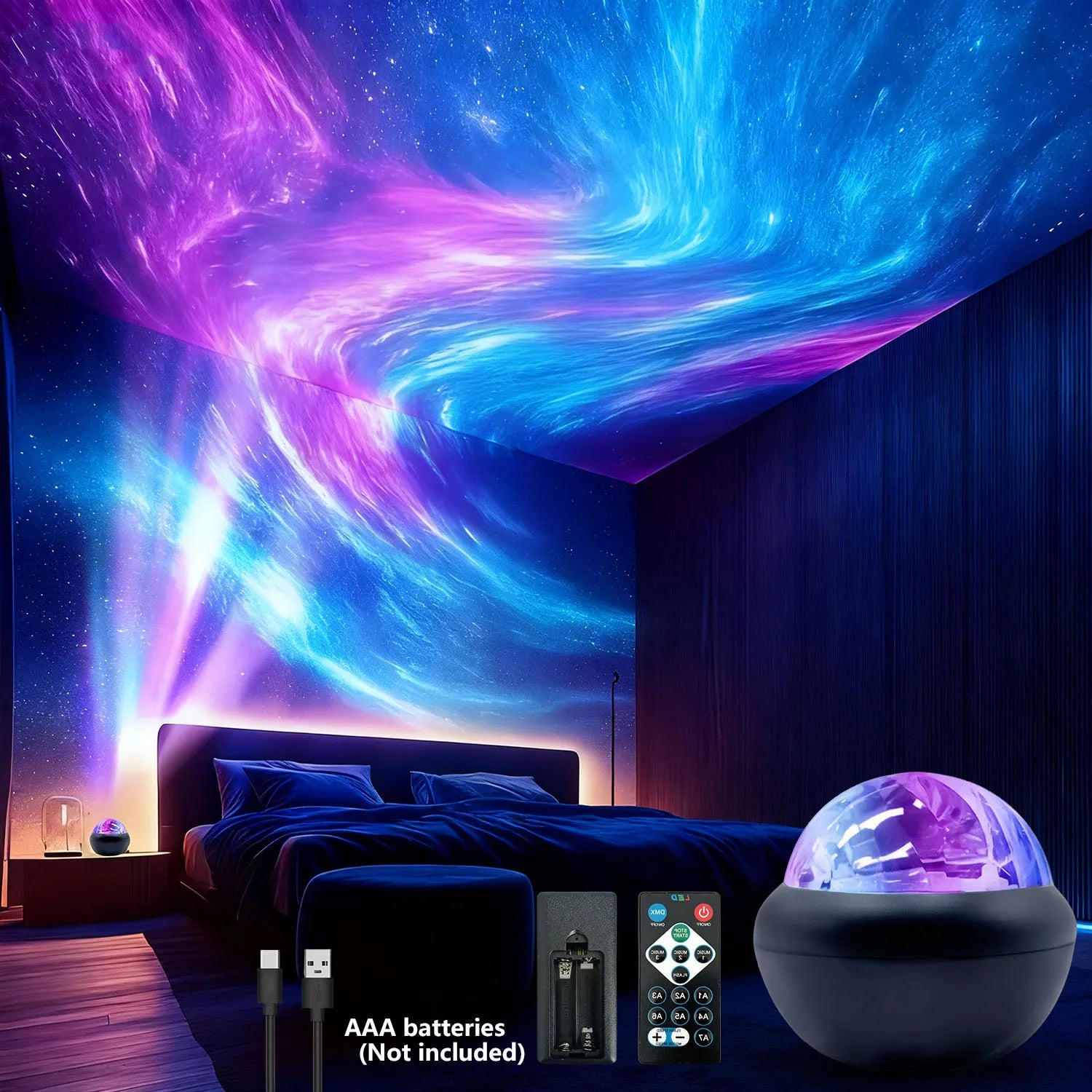 Arctic Ripple Starry Sky Projector Lamp | Tekryu