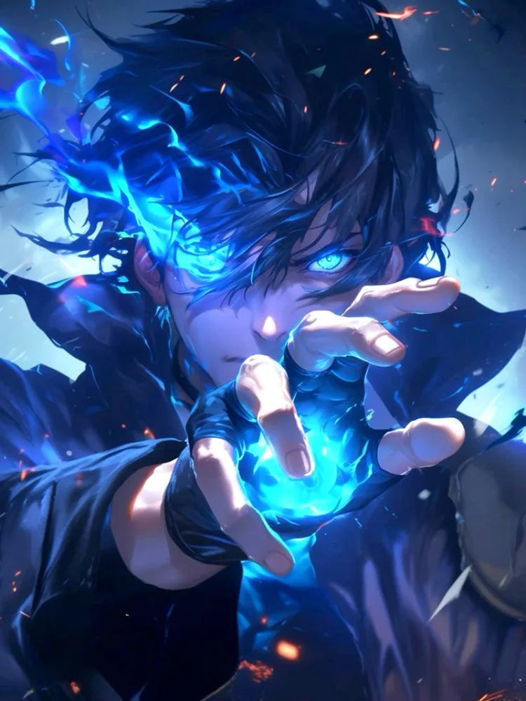 Solo Leveling Diamond Painting Kit - Sung Jinwoo Art | Tekryu