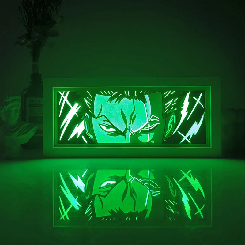 Zoro Shadow Lamp - One Piece LED Wall Light | Tekryu