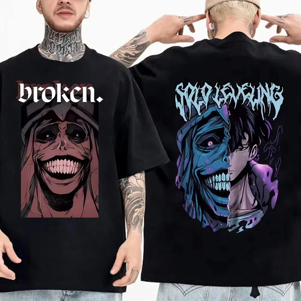 Solo Leveling Tee - Sung Jinwoo Anime Streetwear Shirt | Tekryu