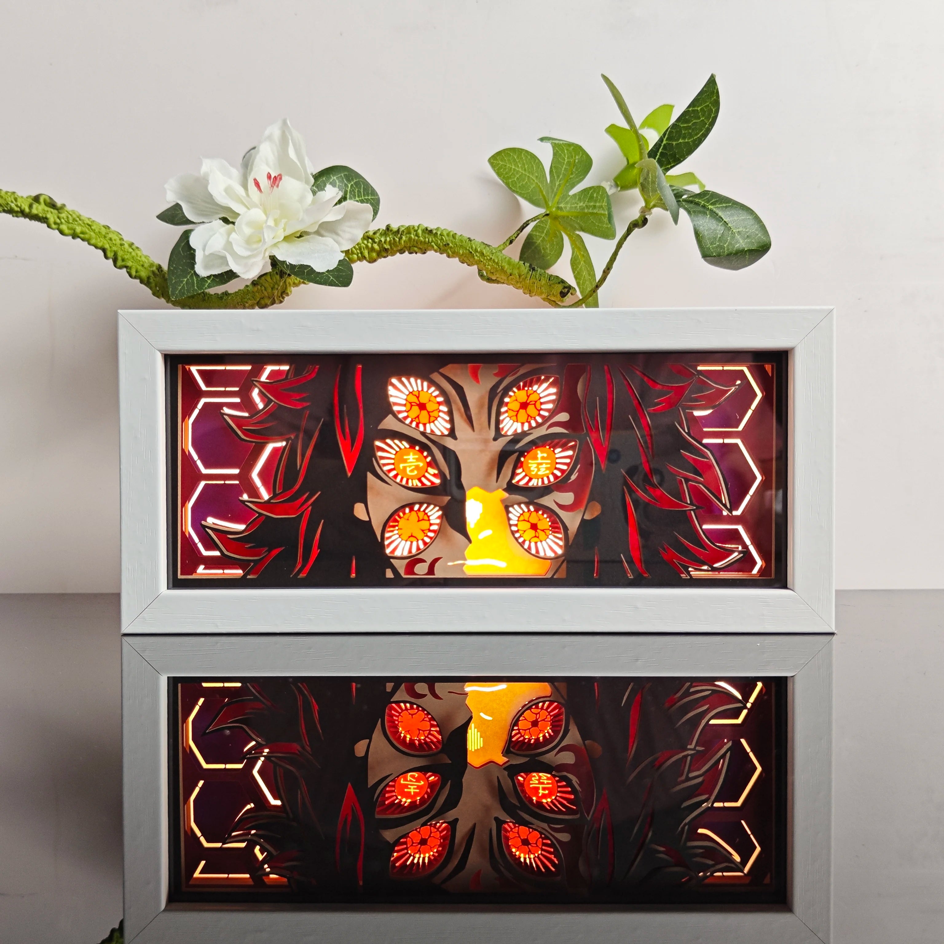 Anime Paper-Cut Light Box - 3D Layered LED Lamp | Tekryu