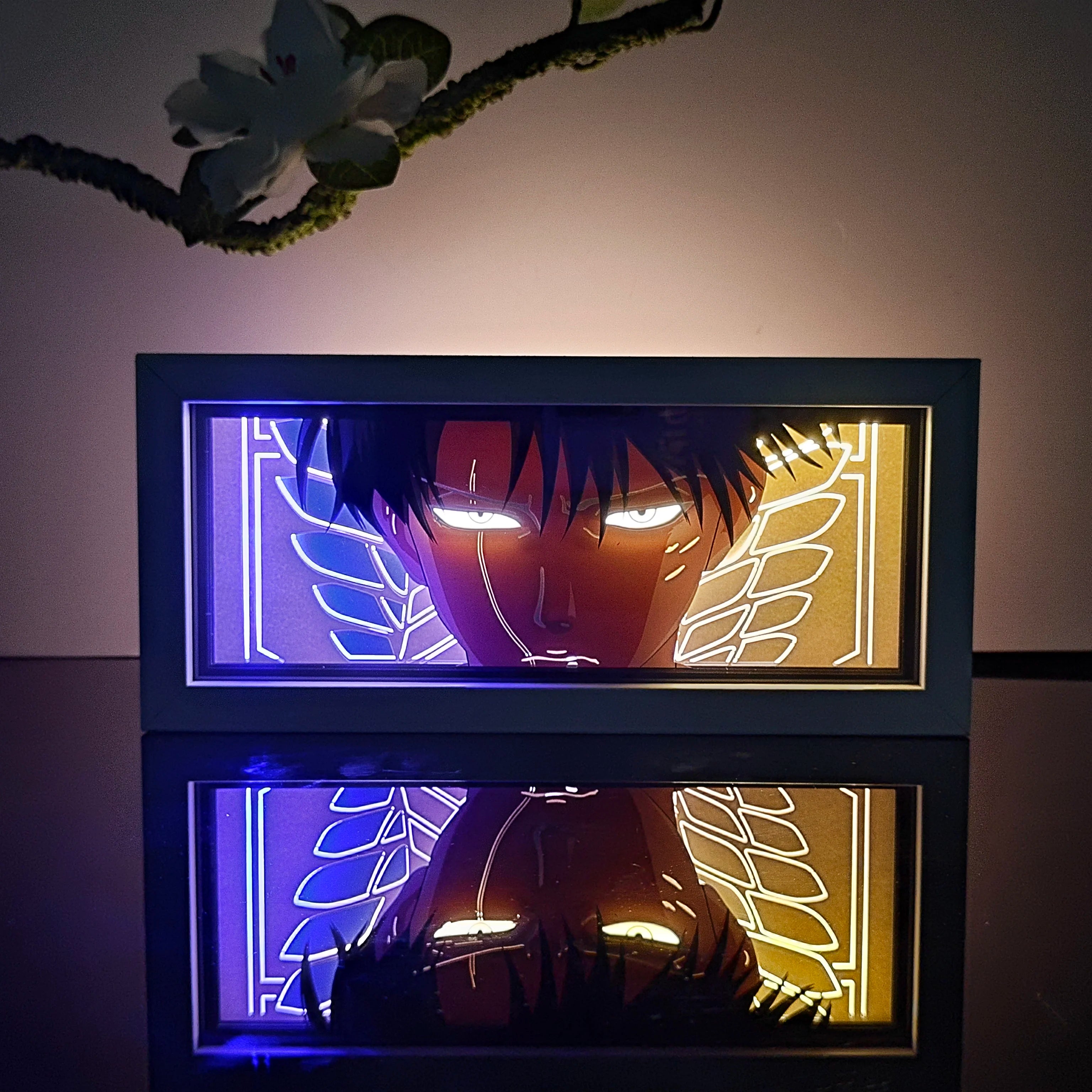 Anime Paper-Cut Light Box - 3D Layered LED Lamp | Tekryu