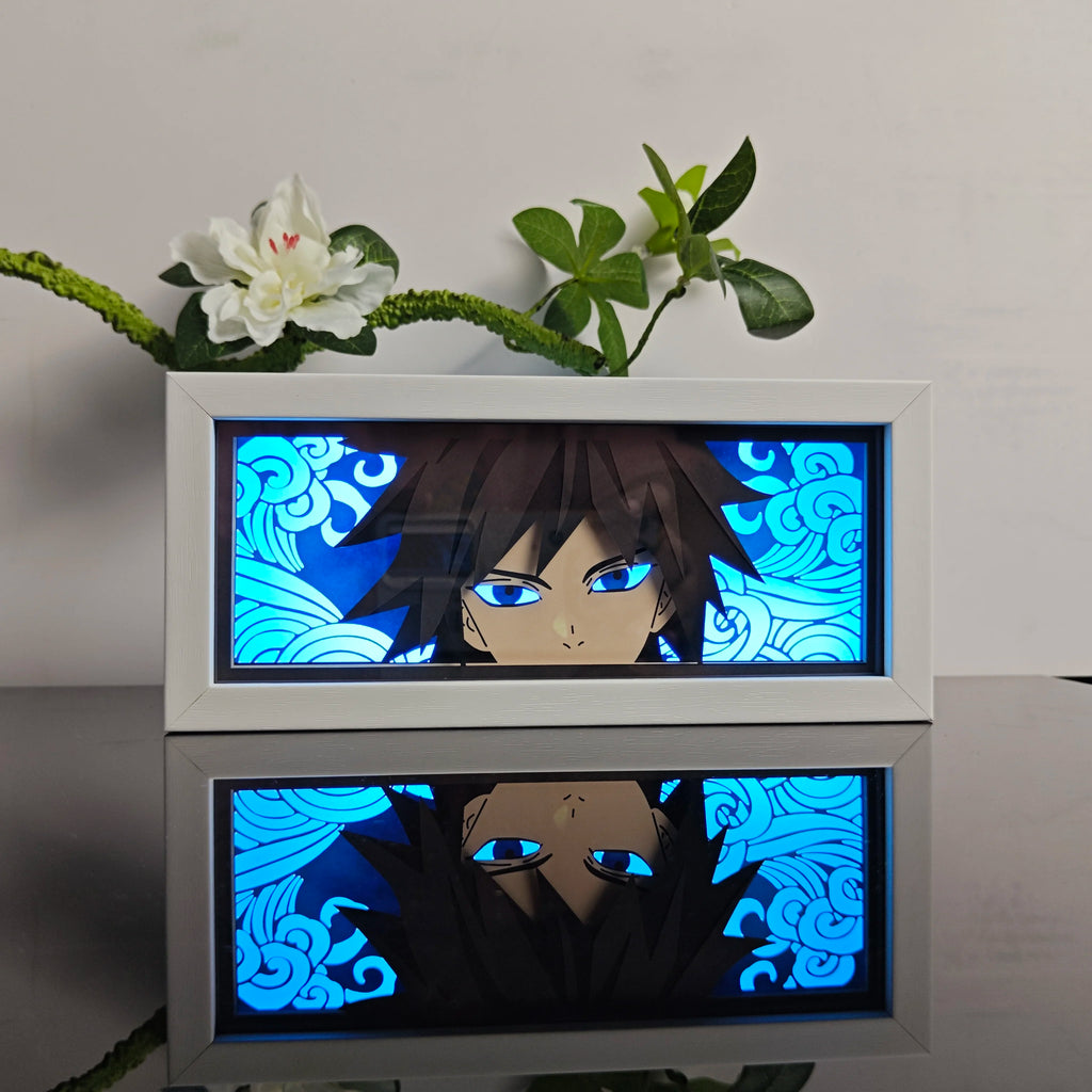 Anime Paper-Cut Light Box - 3D Layered LED Lamp | Tekryu