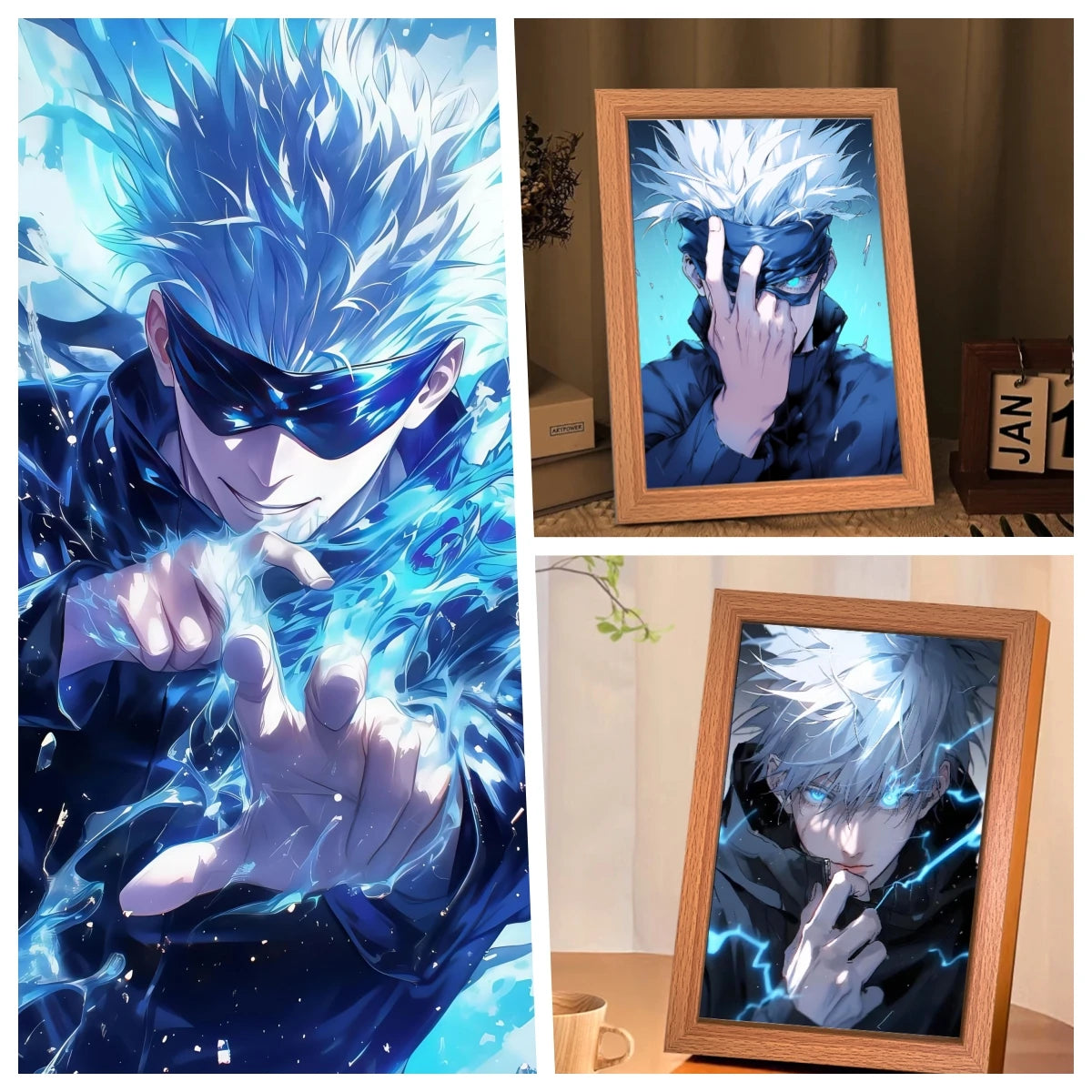 Gojo Satoru Moonlight Lamp - JJK Anime Night Light | Tekryu