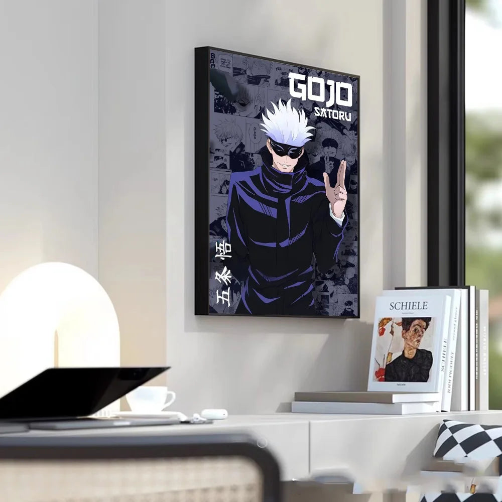 Gojo Satoru Poster - Jujutsu Kaisen Wall Art Print | Tekryu