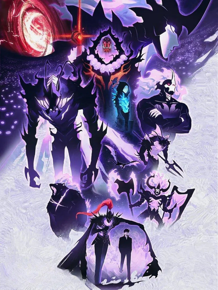 Solo Leveling Diamond Painting Kit - Sung Jinwoo Art | Tekryu