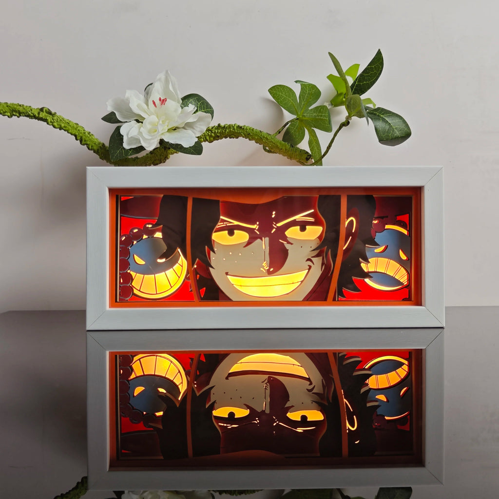 Anime Paper-Cut Light Box - 3D Layered LED Lamp | Tekryu