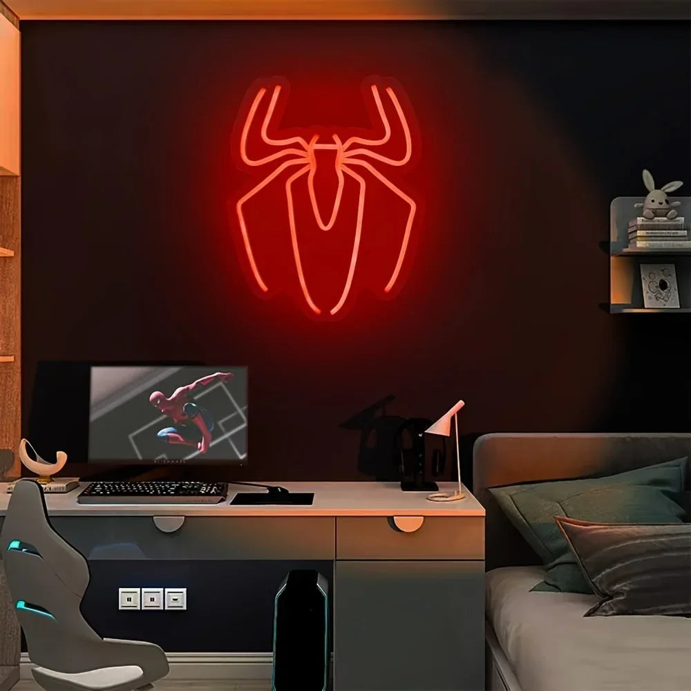 Spider-Man Anime Neon LED Sign - Wall Light | Tekryu