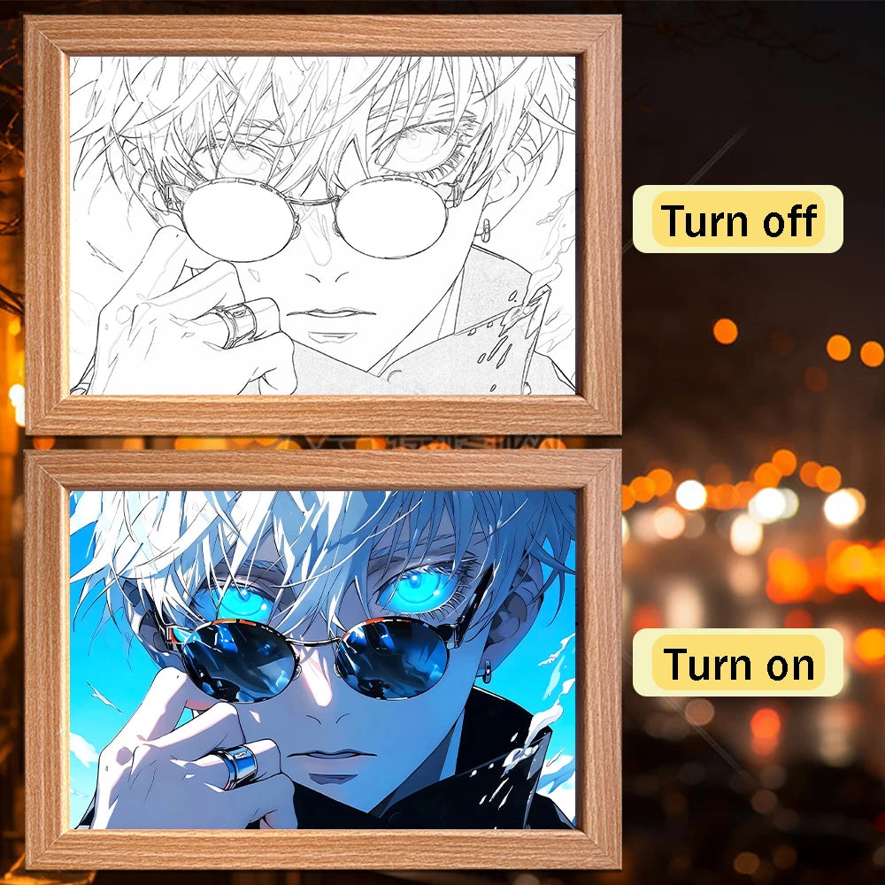 Gojo Satoru Moonlight Lamp - JJK Anime Night Light | Tekryu