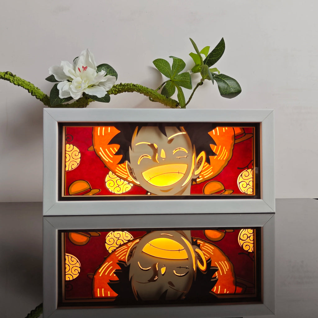 Anime Paper-Cut Light Box - 3D Layered LED Lamp | Tekryu