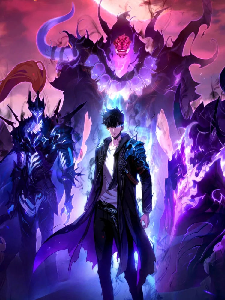 Solo Leveling Diamond Painting Kit - Sung Jinwoo Art | Tekryu
