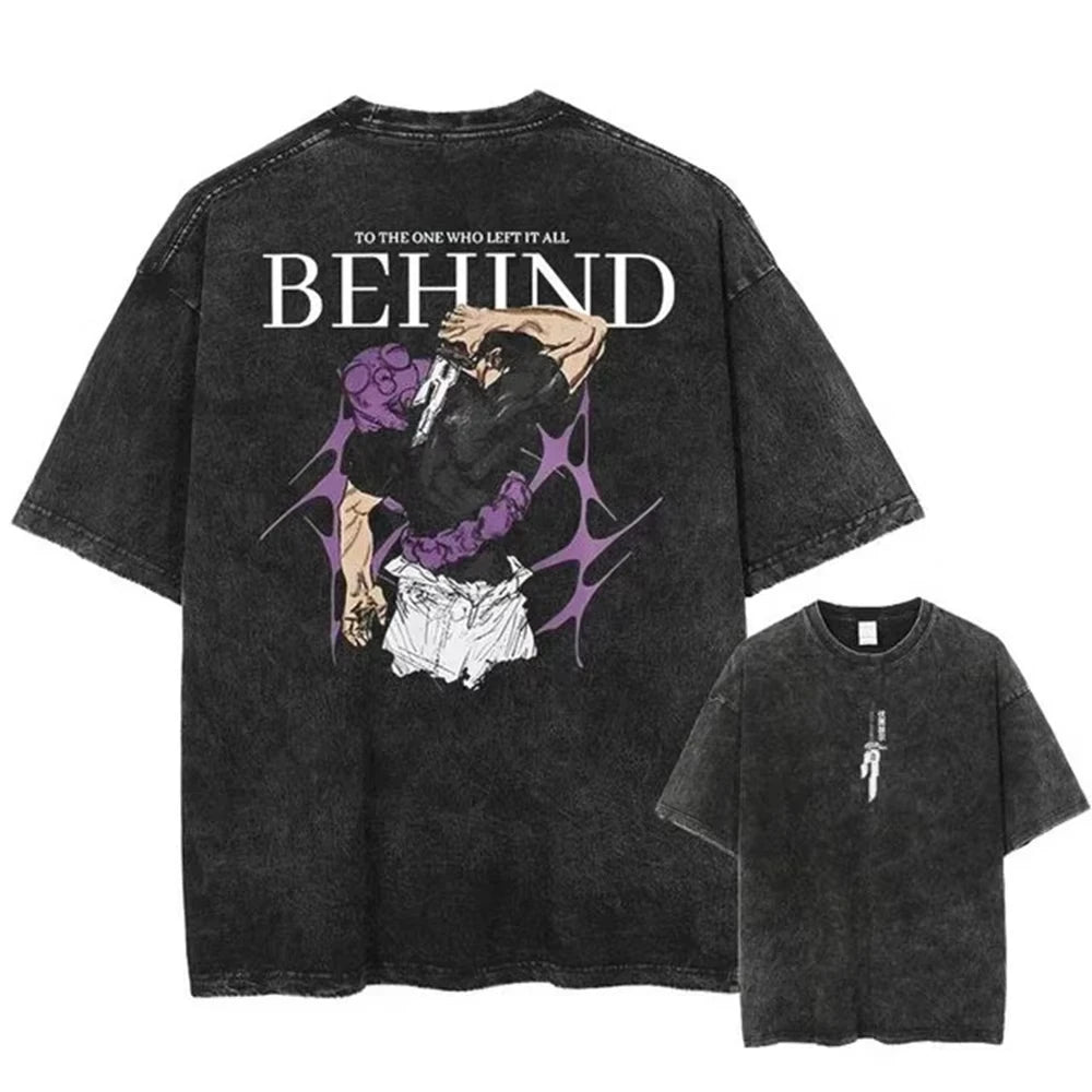 Gojo & Sukuna Acid-Wash Tee - Jujutsu Kaisen Shirt | Tekryu