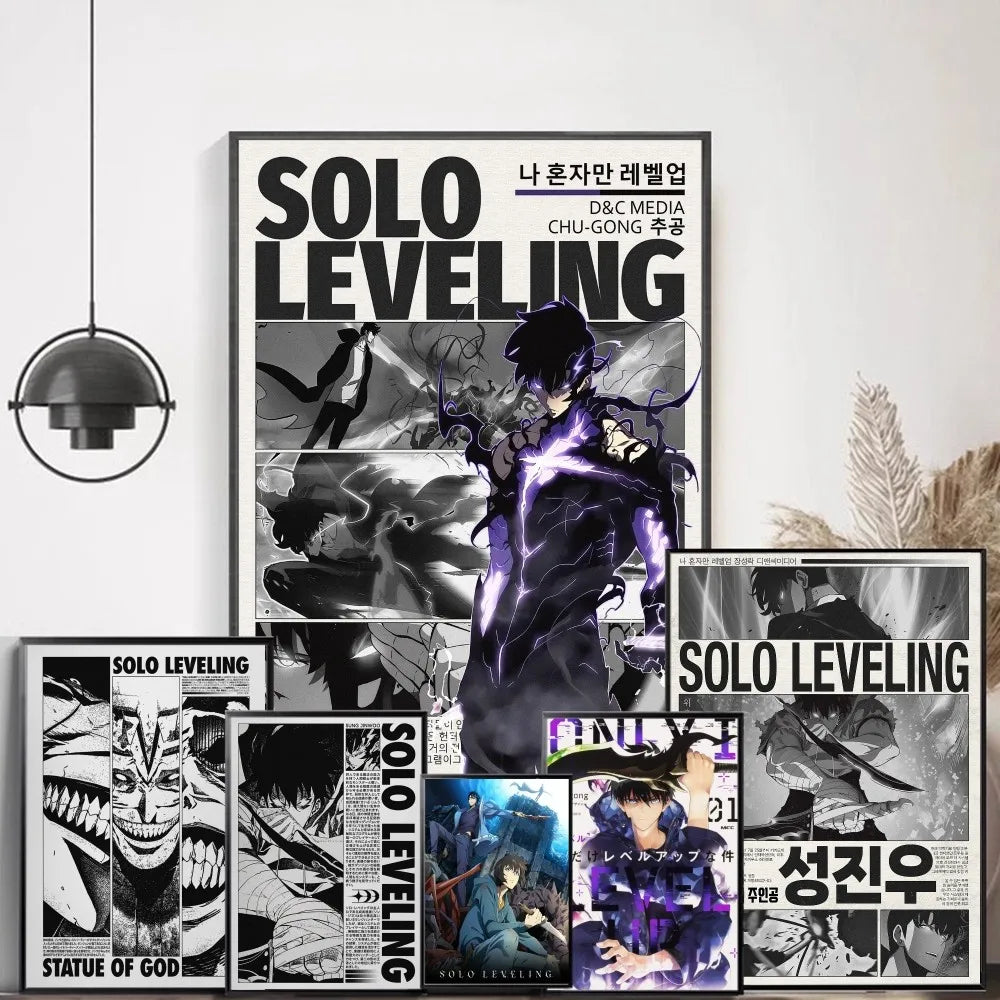 Solo Leveling Poster - Sung Jinwoo Wall Art Print | Tekryu