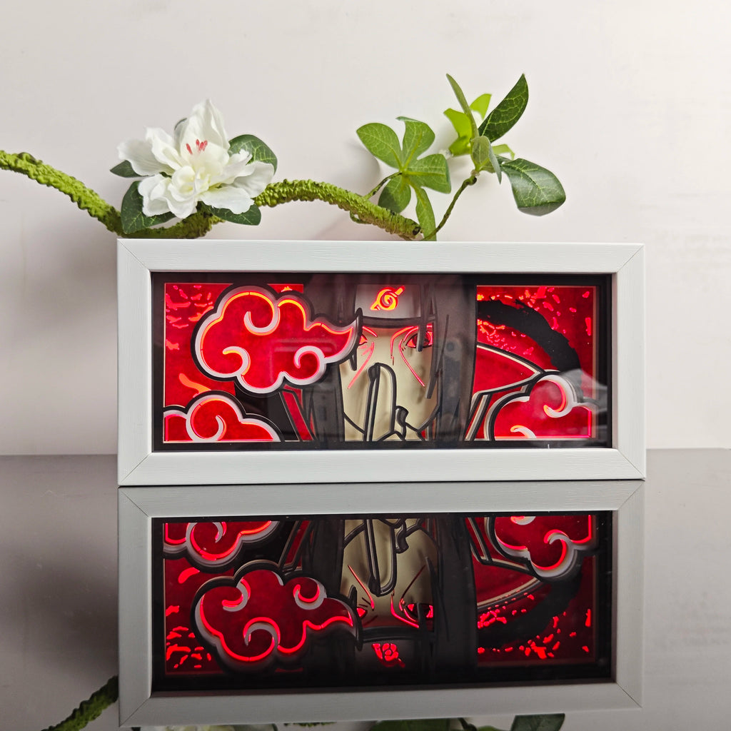 Anime Paper-Cut Light Box - 3D Layered LED Lamp | Tekryu