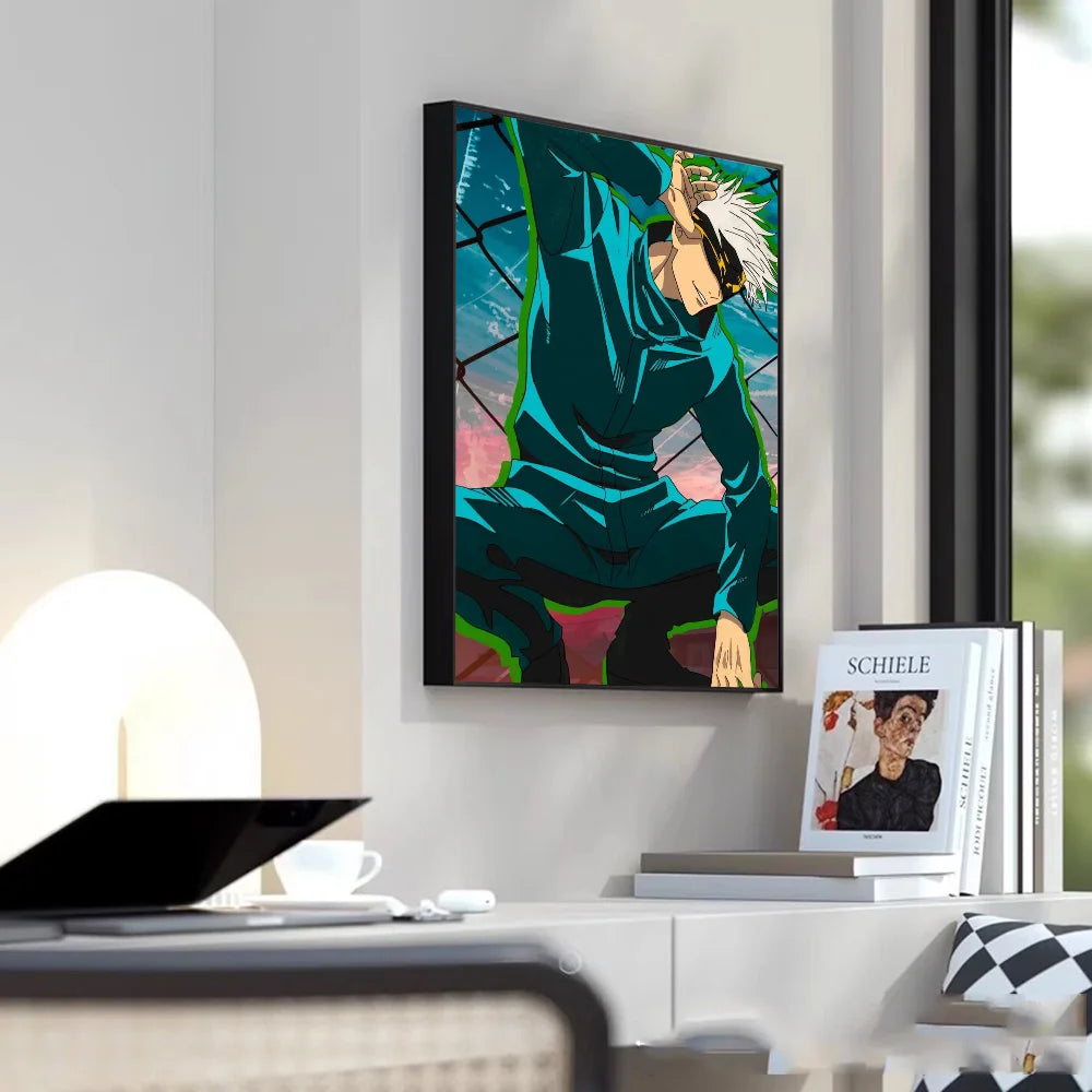 Gojo Satoru Poster - Jujutsu Kaisen Wall Art Print | Tekryu