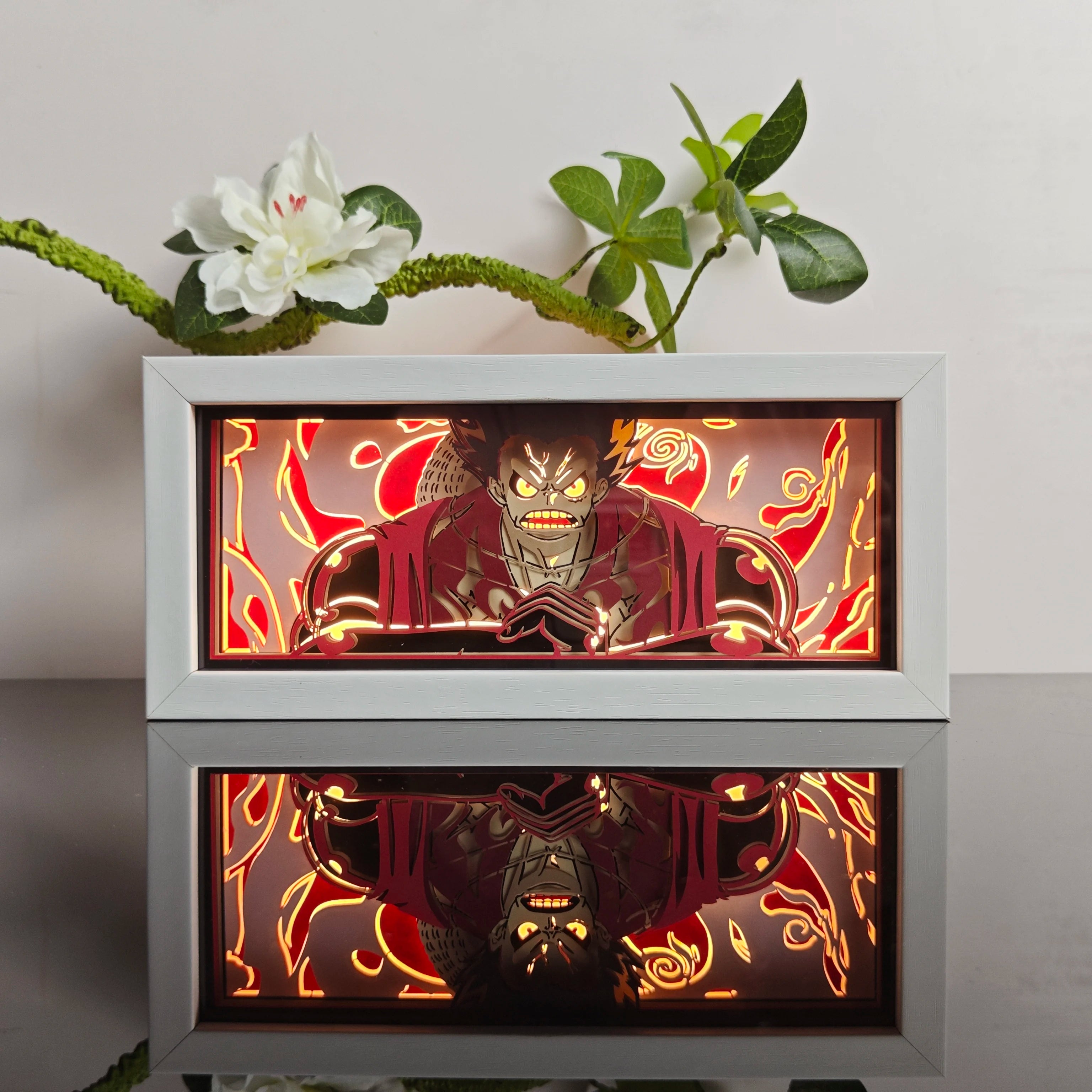 Anime Paper-Cut Light Box - 3D Layered LED Lamp | Tekryu