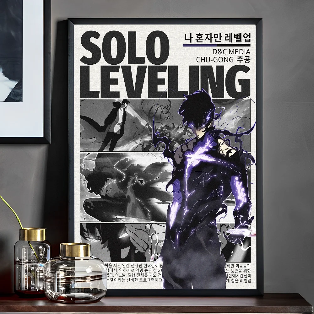 Solo Leveling Poster - Sung Jinwoo Wall Art Print | Tekryu