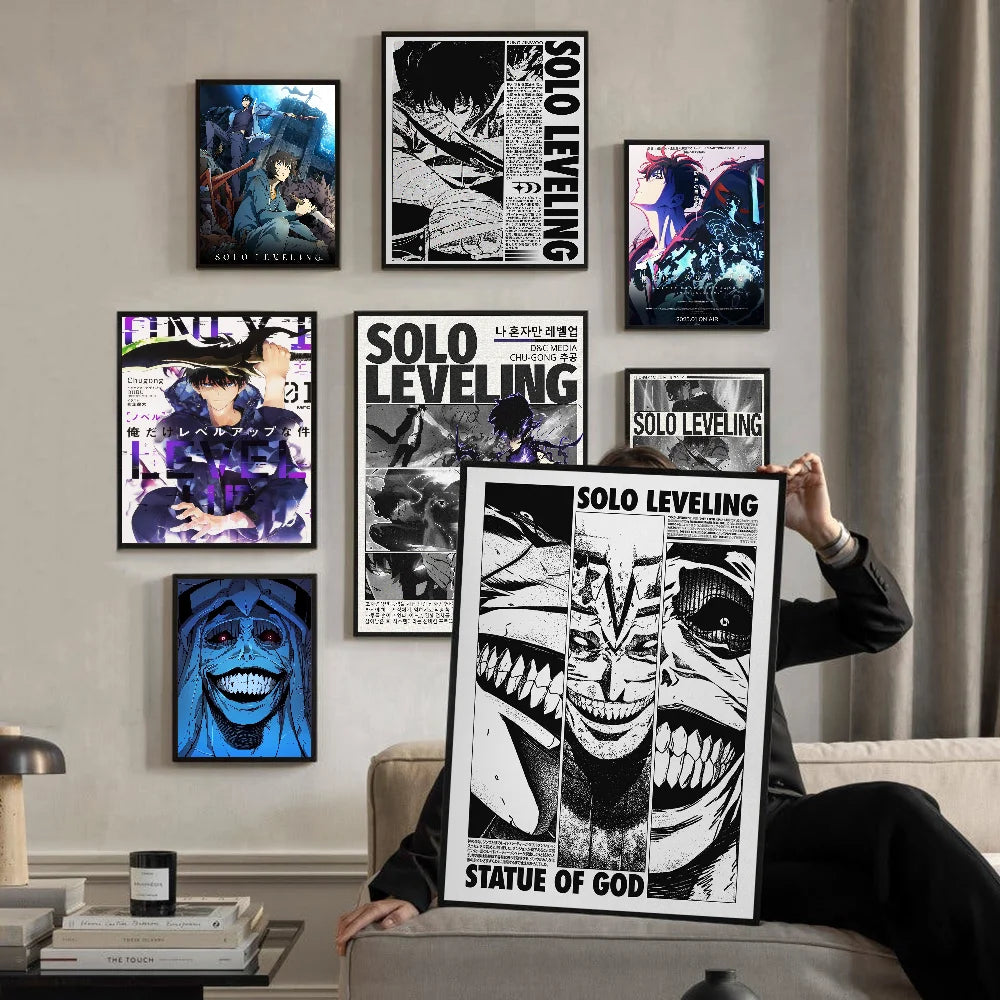 Solo Leveling Poster - Sung Jinwoo Wall Art Print | Tekryu