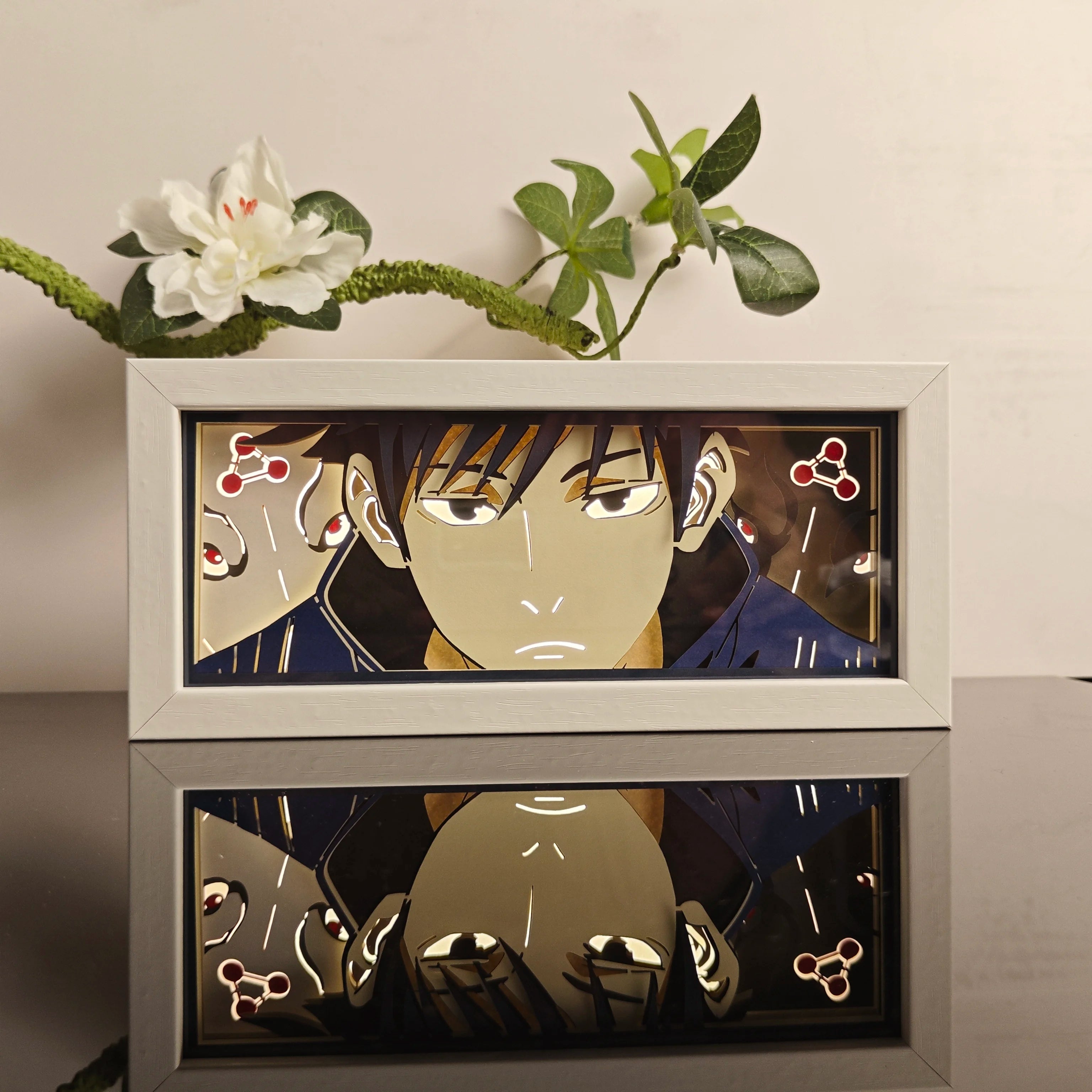 Anime Paper-Cut Light Box - 3D Layered LED Lamp | Tekryu