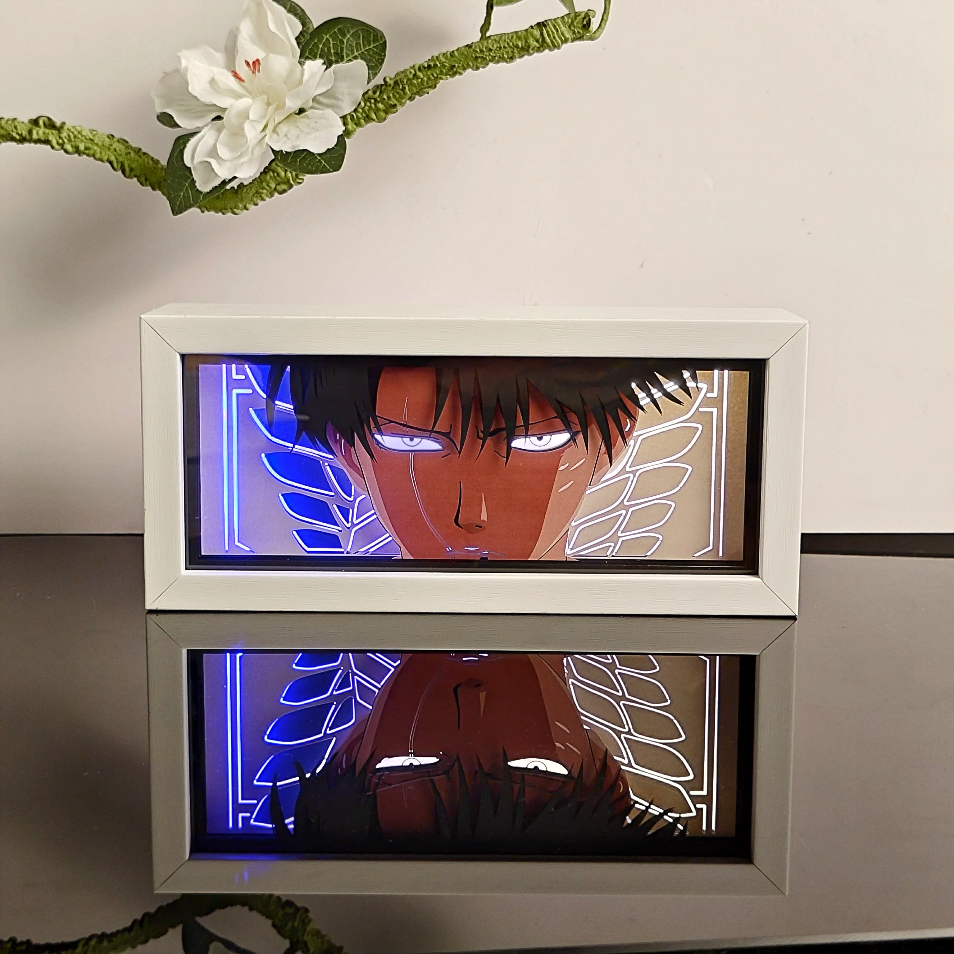 Anime Paper-Cut Light Box - 3D Layered LED Lamp | Tekryu