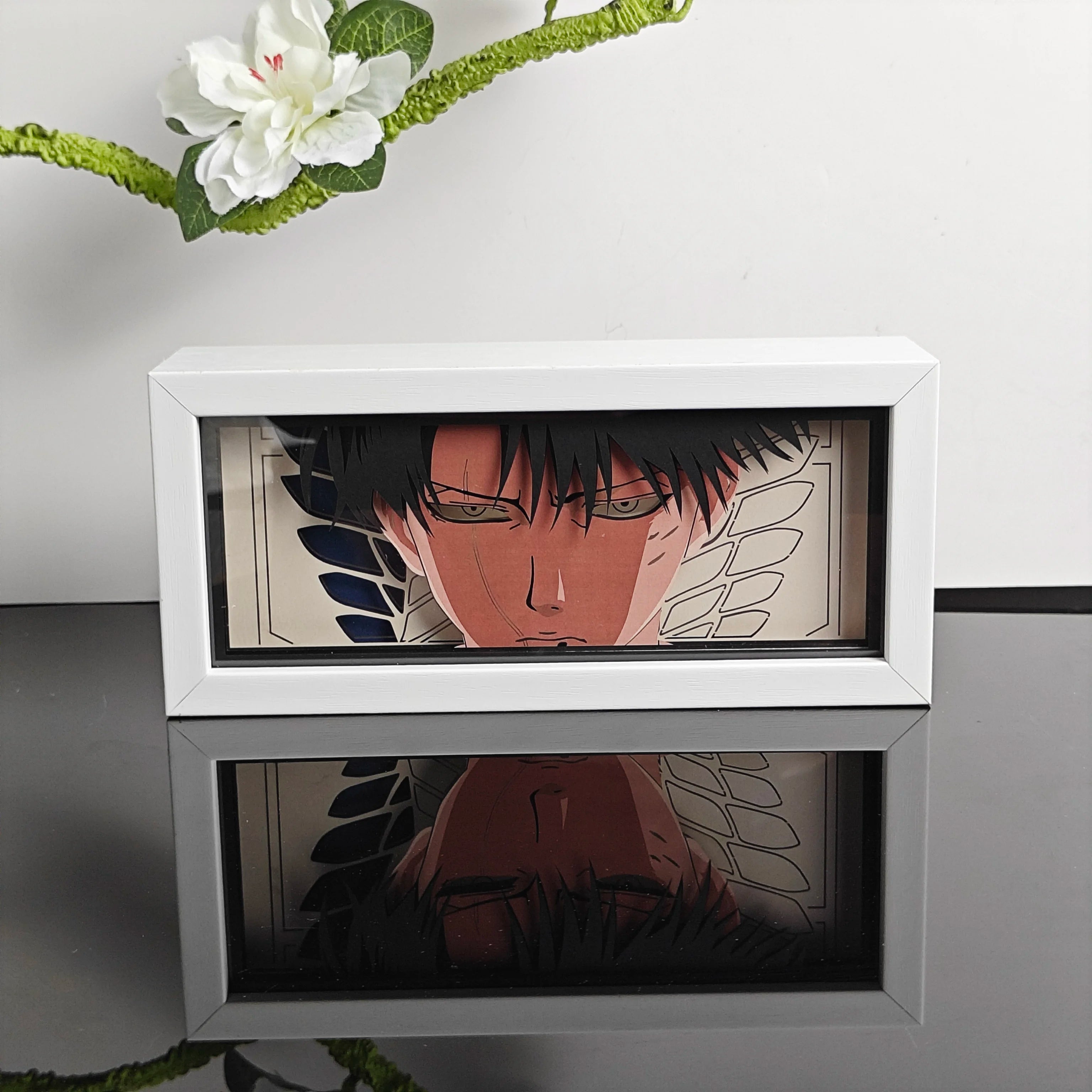 Anime Paper-Cut Light Box - 3D Layered LED Lamp | Tekryu