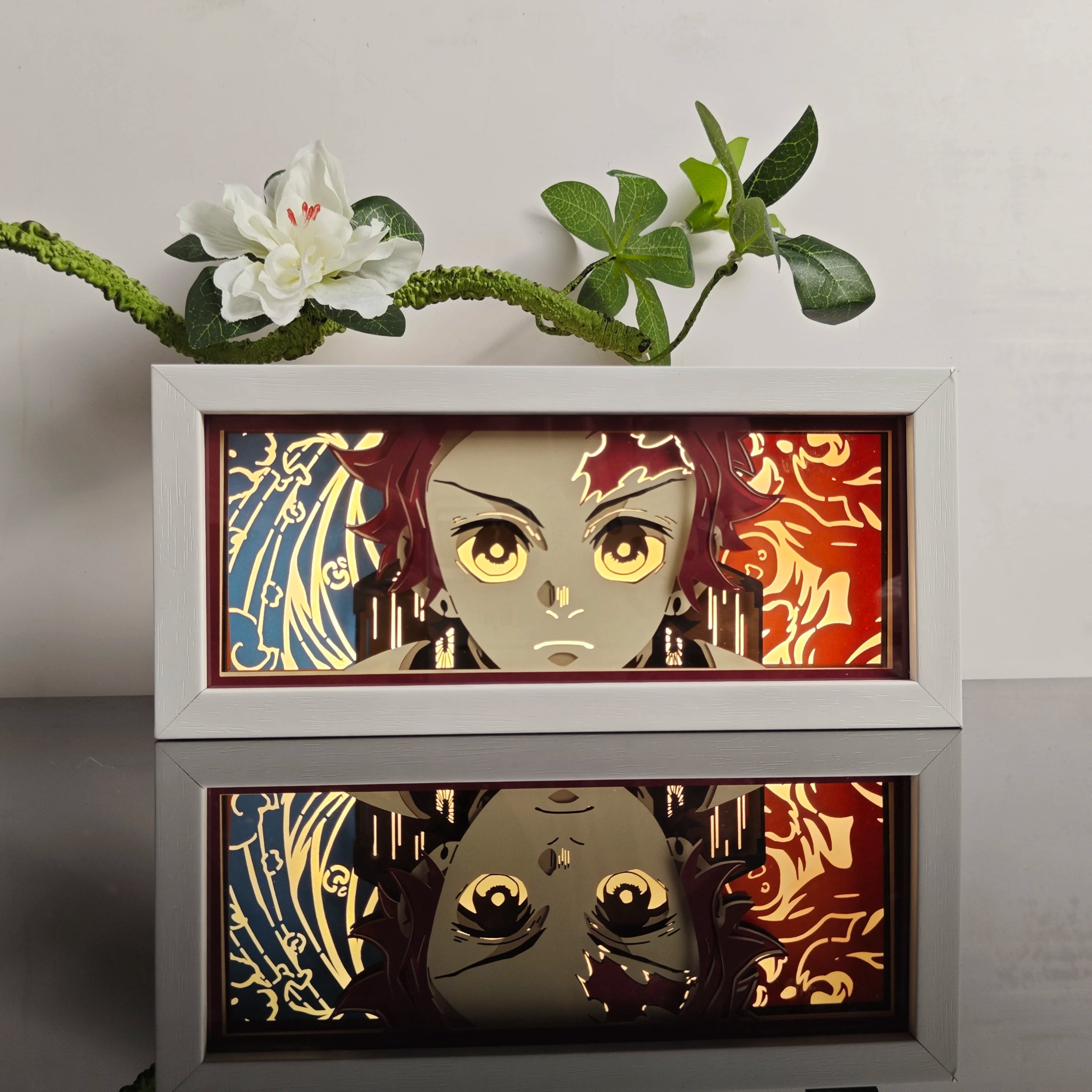 Anime Paper-Cut Light Box - 3D Layered LED Lamp | Tekryu