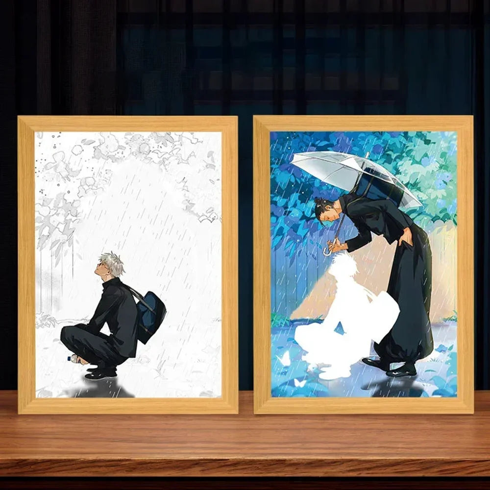 Gojo Satoru LED Frame Lamp - Jujutsu Kaisen Decor | Tekryu