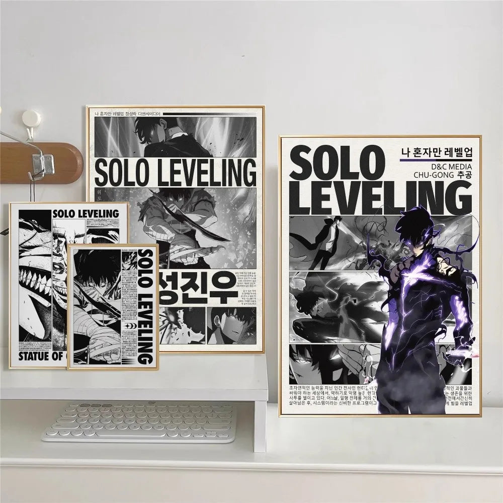 Solo Leveling Poster - Sung Jinwoo Wall Art Print | Tekryu